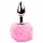 FEELZTOYS Queue de Lapin - plug anal en métal (argent-rose)