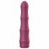 Aixiasia Bamboo - uppladdningsbar stav vibrator (vinröd)