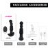 Aixiasia Abake - Rechargeable, Radio-Controlled, Rotating Anal Vibrator (Black)