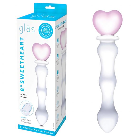 GLAS - Heart Glass Dildo (Transparent)