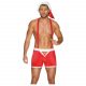 Obsessive Mr. Claus - Santa Costume Set (2-piece) - Red