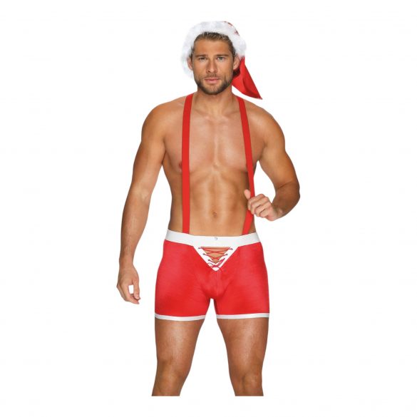 Obsessive Mr Claus - Costume de Père Noël (2 pièces) - rouge - 2XL