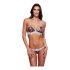 Set Intimo Floreale con Reggiseno in Pizzo