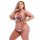 Baci Plus Size - Blumige, spitzenbesetzte BH-Set