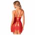 Babydoll e Perizoma da Babba Natale Sensuale "Claussica" (rosso)  - M/L