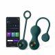 Set de bile vaginale inteligente Magic Motion Crystal Duo - verde - (2 piese)