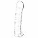 Lonely - Textured Vibrating Penis Sleeve (Transparent)